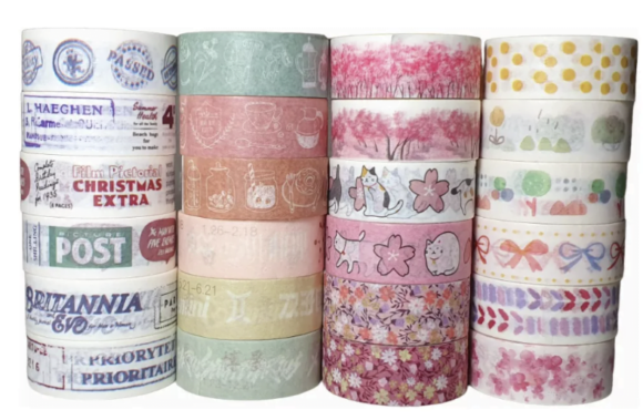 Washi Tapes Decoradas Kit com 24 rolos Pink Cand - Image 2