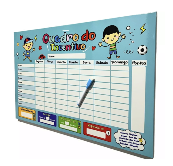 Quadro de incentivo infantil metálico magnético - Image 2